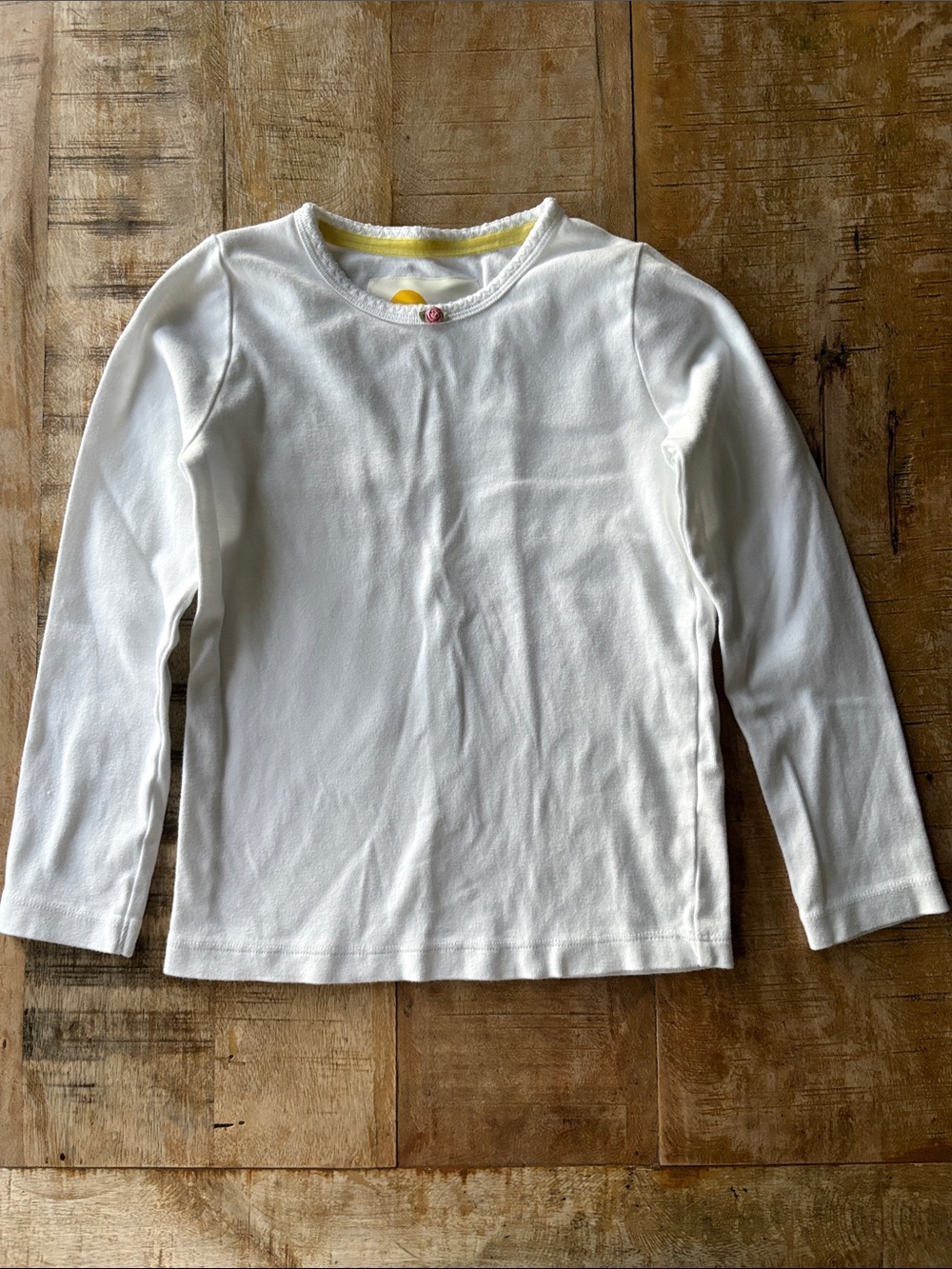 Mini Boden Girls' White Long-Sleeve Tee 7-8y